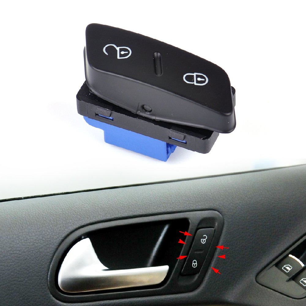 Ido high quality Car Driver Side Central Door Lock Switch Button Fit for VW Jetta Golf GTI MK5 Tiguan 1K0962125B